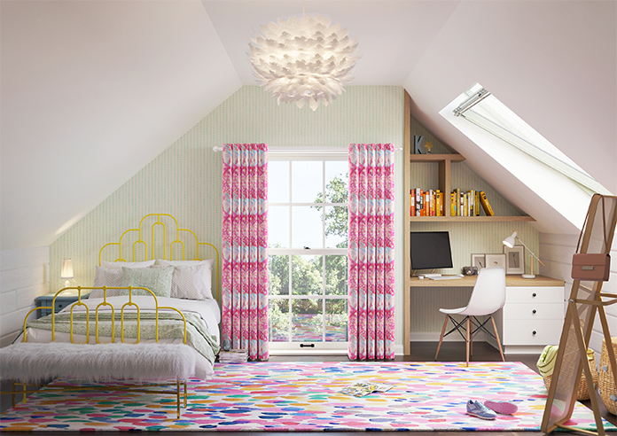 Faded Glamour, Fairground Pink - Made To Measure Curtains - Image 14